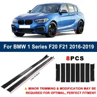 Aerodynamic 2m Sectional Side Skirt Extension Lips Racing Side Spoiler For BMW 1 Series F20 F21 2016-2019 2017 Sport Upgrade Kit