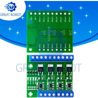 MOSFET 4-Channel Pulse-Triggered Switch Controller Board with PWM and Optocoupler Isolation for Motor and LED Lighting DC5V-20V