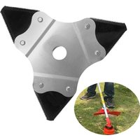 1 Pcs 230mm 3Teeth Manganese Steel Lawn Mower Trimmer Blade Garden Parts Brush Cutter Lawn Mower Blade Accessories