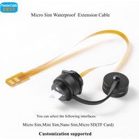Waterproof micro sim extension cable IP67 Panel Mount Micro-sim cable Micro SIM Card to Micro SIM Card Connector FPC cable