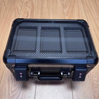 Graded Card Storage Box Protector Easy to Carry,Lightweight 3 Slots Sport Cards Case