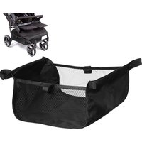 Baby Stroller Storage Basket Portable Oxford Cloth Pushchair Organizer Net Bag Stroller Bottom Basket Replacement Foldable