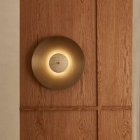 Retro Round Wall Lamp for Living Room Hallway Bedroom Metal Marble Atmosphere Art Decor Sconce Vintage Aisle Lighting Fixture