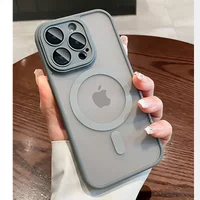 Luxury Matte Translucent Case For iPhone 17 16 15 14 Plus 13 12 11 Pro Max For Magsafe Magnetic Wireless Charge Shockproof Cover