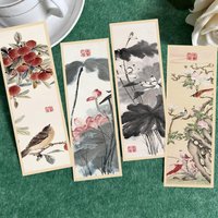 30pcs Chinese Style Bookmarks For Gifts Reading Reward Scripture Stationery Office Supplies Ink Painting Style Bookmark