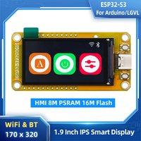 ESP32-S3 HMI 8M PSRAM 16M Flash for Arduino LVGL WIFI&Bluetooth 1.9 Inch 170*320 Smart Display Screen IPS LCD TFT Module