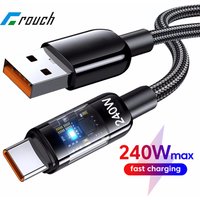 240W USB Type C To USB C Cable Fast Charging Charger Wire for Samsung Huawei Xiaomi Quick Charge USB C Cable 0.25M/1M/1.5M/2M