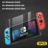 1-3PCS HD Tempered Glass For Switch Oled Lite Full Screen Protectos Anti-Scratch Protective Cover NS LCD Screen Protection Skin
