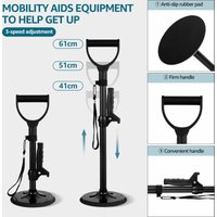 Height Adjustable Stand Assist Aid Non Slip Mobility Aids Tool Stand Assist Aid Easy to Use Mobility Aids Tool Safe for Elderly