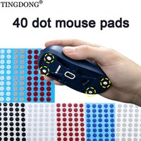 PTFE 6.5mm 10mm Mouse Feet Replacement, Universal Rounded Dots Mouse Skates, Wear Resistant DIY Mice Glide Feet for Glass Mousep