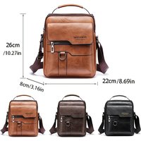 Men's Genuine Leather Crossbody Bag Shoulder Bags Vintage Handbags Business Bag