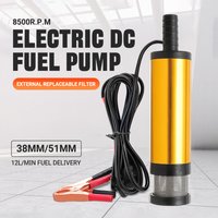 38/51MM Electric Car Oil Pump 12L/min DC12V For Pumping Diesel Oil Water Fuel Transfer Pump Quality Motor Aluminum Alloy Shell