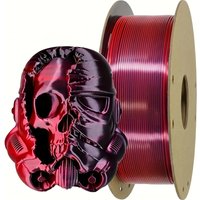 0.25KG Silk Color PLA 3D Printer Filament, Dual or Tri Color Shiny PLA Filament 1.75mm extures, 360° Spin Unveils Varied Colors
