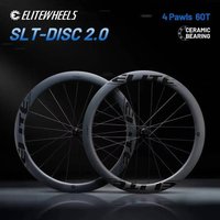 AliExpress ELITEWHEELS Low Resistance SLT-DISC 2.0 Carbon Wheels Ceramic Bearing For Racing Bike 4 Pawls 60T Road Disc Carbon Wheelset