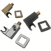 Badezimmer Schwarz/Chrom/Gold Messing Handbrause Steckdosenhalter Handbrause Halterung Sitz Runder quadratischer Schlauchanschluss