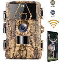Trail Cam with 8K Video 60MP Images Night Vision Motion Activated Waterproof Wildlife Camera for Hunting Home Security Cameras