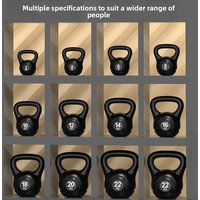 2-10kg One-piece Kettlebell Ball Non-Toxic Non Slip Dumbbell Weightlifting Equipment Comfortable Grip Home Gym Fitness Tool
