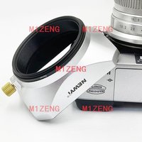 Silver Universal Square Lens Hood 37/39/40/5/43/46/49/52/55/58mm for DSLR Mirrorless Camera Lens Camcorder DV