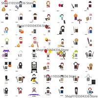 WM6003 WM6075 WM6101 WM6102 Horror Building Blocks Anime Mini action toy dolls assemble Toys Model Dolls Birthday Gift