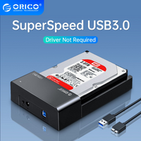 ORICO Lay-Flat HDD Docking Station SATA to USB 3.0 External Hard Drive Docking Station for 2.5/3.5inch HDD SSD Support UASP