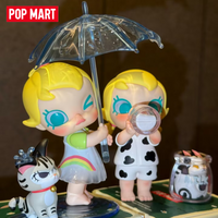 POPMART X KENNYSWORK Genuine Molly & Baby Tabby Series Blind Box Pvc Desktop Ornaments Collectible Figurines Model Birthday Gift