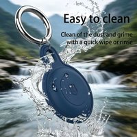 Upgraded Silicone Waterproof Airtag Keychain Holder Case for Airtag, Lightweight Anti-Scratch, for Luggage, Keys