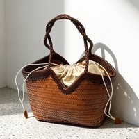 Handwoven Leather Tote Bags For Women Luxury Designer Handbags Purses 2026 New In Cowhide Cross Braided Handle Underarm Shoulder