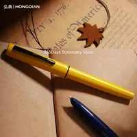 Hongdian C1 Exquisite Explorer Simple Classic Retro Fountain Pen EF/F Hooded Nib School Office Supplies Writing Gift Pens