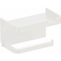 Plastic Toilet Paper Holder No Drilling Wall Mounted Tissue Holder With Shelf Toilet Paper Storage Box Bathroom Use