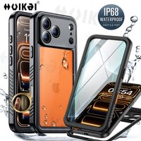 IP68 Waterproof Case For iPhone 17 Pro Max 17e 16e 16 Pro Max 15 14 Drop Proof Full Body Protection Heavy Duty Protective Cover