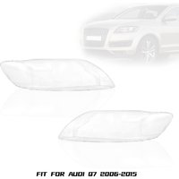 1 Paar Scheinwerferlinsenabdeckung passend für Audi Q7 2006-2015 Frontscheinwerfergehäuse Lampenschirm Ersatzteile Transparent 4L0941029