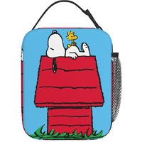 Snoopys Woodstock Doghouse Insulated Lunch Bags Portable Reusable Thermal Bag Lunch Box Tote Beach Outdoor Food Bag
