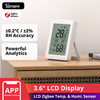 SONOFF SNZB-02DR2 AirGuard TH 3.6'' LCD Zigbee Temperature Humidity Sensor App Monitoring Work With Apple Home Via Matter Bridge image 4