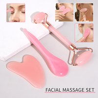 3-piece massage roller set, facial massage beauty meridian tendon pulling stick facial massage artifact, beauty facial scraping