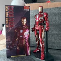 30cm Anime Iron Man Action Figure PVC Model statue Toys Doll Desk Decor Collectible Gifts boxed image 3