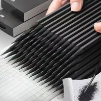 5pcs Premium HB Pencil with Eraser - Luxury Black Wood, Smooth Writing and Drawing Pencil - Durable and High-Quality, Sketching