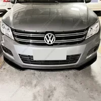 For Volkswagen Tiguan MK1 3Pcs Car Front Bumper Lip Spoiler Splitter Diffuser Tiguan 5N TSI TDI Basic 2007-2016 Bodykit Tuning