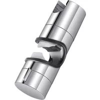 Hot Universal Shower Head Holder Adjustable 18~25mm ABS Chrome Shower Rail Holder Bathroom Accessories Shower Mounting Brackets