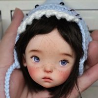 Amber 1/6 SD xiaop doudou BJD Doll Head Cute Beautiful Girl Resin Toy Gift Just the Head High Quality Collectible