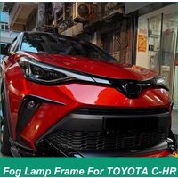 For Toyota CHR 2021 22 23 Fog Lamp Frame Protective Cover Attachment Adjustment Sticker Front Fog Lamp Divided Decorative Cover