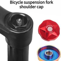 1PCS Mountain Bike Suspension Fork Shoulder Cap, Aluminum Air Chamber Cover Shoulder Control Cap, Shock Dust Cap Air Valve Cap
