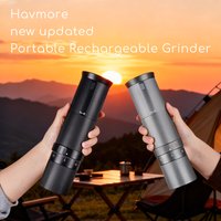 New USB Electric 38mm 6 Pins Cutter Head Portable Adjustment Coffee Bean Grinder