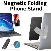 Magnetic Folding Holder Phone Stand Holder Extension Multi Screen Adjust Support Laptop Side Mount Connect Tablet Bracket