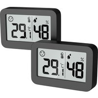 2pcs Magnetic Digital Temperature Humidity Meter LCD Home Indoor Outdoor Thermometer Hygrometer Sensor Weather Station