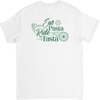 AliExpress laoyaoyifu White Roadbike Cotton T-Shirt Eat Pasta Ride Fasta Cycling Triathlon Training Camp Endurance Sport Graphic T Shirts Men Clothing