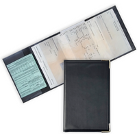 4-Fold Card Holder Vehicle Document Holder Portable Car & Motorcycle License Plate Holder, Travel & Business Essentials