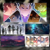 Voltron Legendary Defender Mouse Pad Large Thick Desk Pad Stitched Edges Gaming Mouse Mat for PC