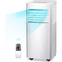 L # 8,000 BTU Portable Air Conditioner With Remote Control Portable AC Unit For Room Up To 350 Sq.Ft 3-in-1 Air Conditioner