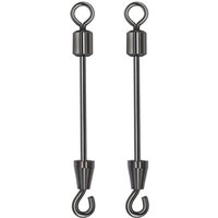 30PCS Open Hook Pin Connector Lead Sheet Swivel Double Swivel Tin Seat Lead Seat Running Lead Seat Fishing Accessories