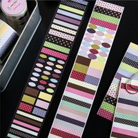50mm * 2m Wave Point Control Series Kawaii Ins Flash Sand Die Cutting Tape DIY Diary Album Scrapbook Planner Schedule Marking